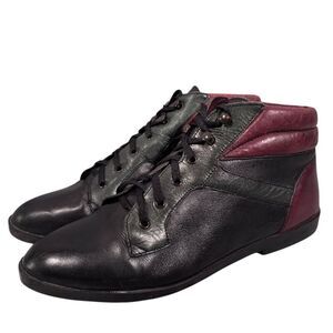Vintage Capezio Women's Multicolor Leather Ankle Booties Size 8M